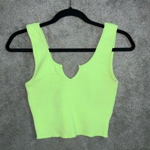 NEON green crop top